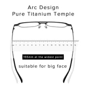 Pure Titanium Magnetic Clip-On Glasses