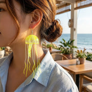 Dancing Jellyfish Long Tassel Earrings