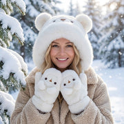 Fluffy Bear Winter Hat