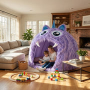 Purple Plush Monster Playhouse Indoor Kids Tent