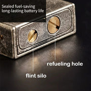 Iron Flick Retro Wheel Oil Lighter