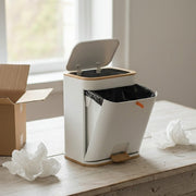 Easy-Clean Elegant Bathroom Trash Can