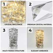 Crystal Frost Chandelier Lamp