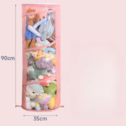 Fluffy Friend Kids Toy Storage Organizer Bucket