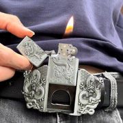 Kerosene Lighter Metal Buckle Belt