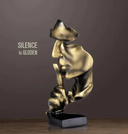Silent Thinker Abstract Face Home Decor