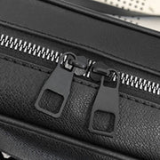 Unisex Crossbody Chain Leather Messenger Bag