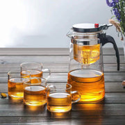 TeaTime Heat Resistant Glass Teapot