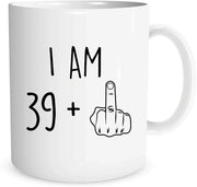 I Am 39 Plus Middle Finger Mug