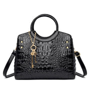 Crocodile Leather Vintage Shoulder Bag