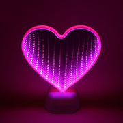 Heart Mirror LED Night Lamp