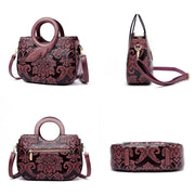 Classic Vintage Style Japanese Leather Handbag