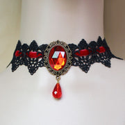 Red Bat Halloween Necklace