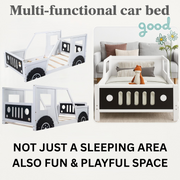 Adventure Racer Full-Size Wooden Car Bed
