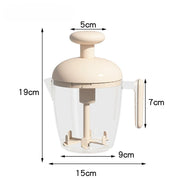 Ergonomic Multi-Blade Manual Egg Mixer