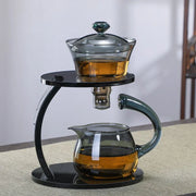 Smooth Arch Glass Magnetic Teapot Set