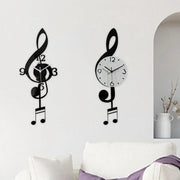 Musical Note Pendulum Wall Clock