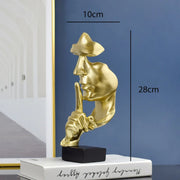Silent Thinker Abstract Face Home Decor