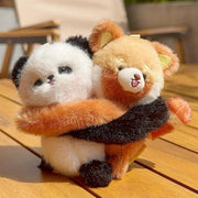 Love Bomb Hugging Animals Keychain Toys