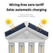 Ancient Architecture Solar-Powered Waterproof Outdoor Lamp