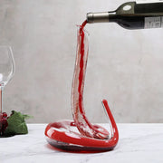Artisan Blown Snake-Shaped Glass Wine Separator