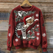 Christmas Village Plush Sweater