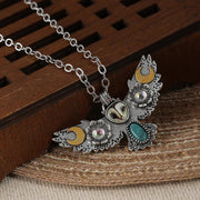 Quiet Watcher Owl Charm Necklace