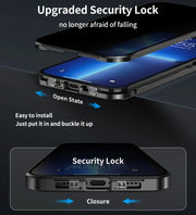 Invisible Shield Full Cover Anti-Peep Privacy  Magnetic Phone Case
