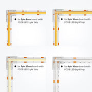 L Shaped Transparent LED Strip Connector