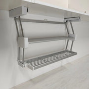 Retractable Hanging Kitchen Cabinet Storage Shelf Organizer System