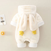 Winter Bunny Cozy Warm Baby Jumpsuit