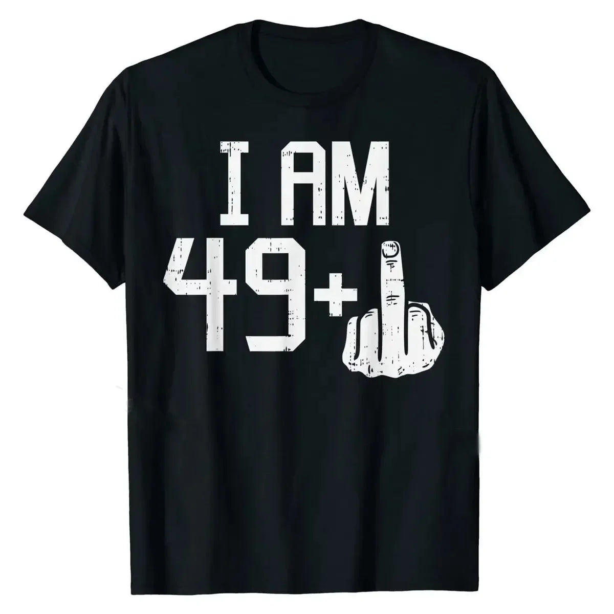 49 Plus Middle Finger Sarcastic T-Shirt