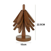 Wooden Tree Heat Resistant Coaster Set