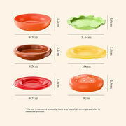 Stackable Hamburger Multi-Layer Plate Set