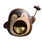 Wooden Penguin Cute Doorbell