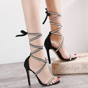Sparkling Crystal High Heels Women Shoes