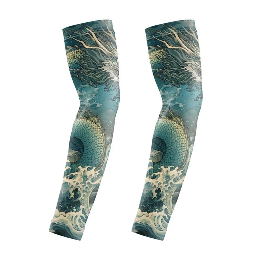 Wild Print Quick-Dry Cooling Arm Sleeves