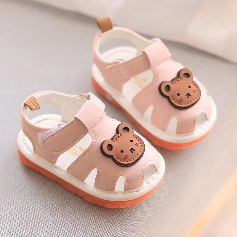 Softpaw Teddy Bear Soft Sole Baby Sandals