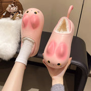 Furry Cat Home Slippers