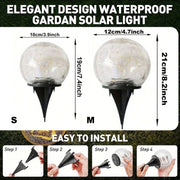 Solar-Powered Glass Ball Magical Garden Light