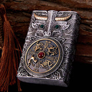 Heavy Armor Steel Spark Kerosene Lighter
