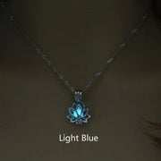 Mystic Moon Glow Lotus Necklace