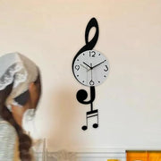 Musical Note Pendulum Wall Clock