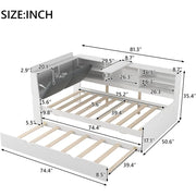 Modular Hidden Storage Drawers Modern Bed