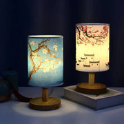 Sakura Glow Oriental Blossom Bedside Table Lamp