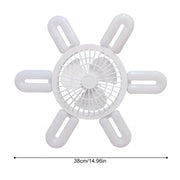 Silent Adjustable Remote Control Ceiling Foldable Fan Lamp