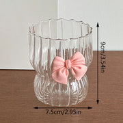 Cute Ribbon Glass Coffee Mug