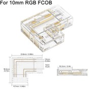 L Shaped Transparent LED Strip Connector