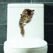 3D Toilet Protector Cat Sticker