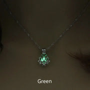 Mystic Moon Glow Lotus Necklace